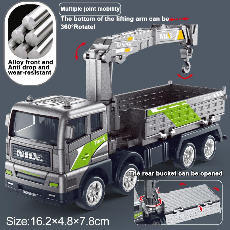 Металлическая инерционная инженерная игрушка-автомобиль