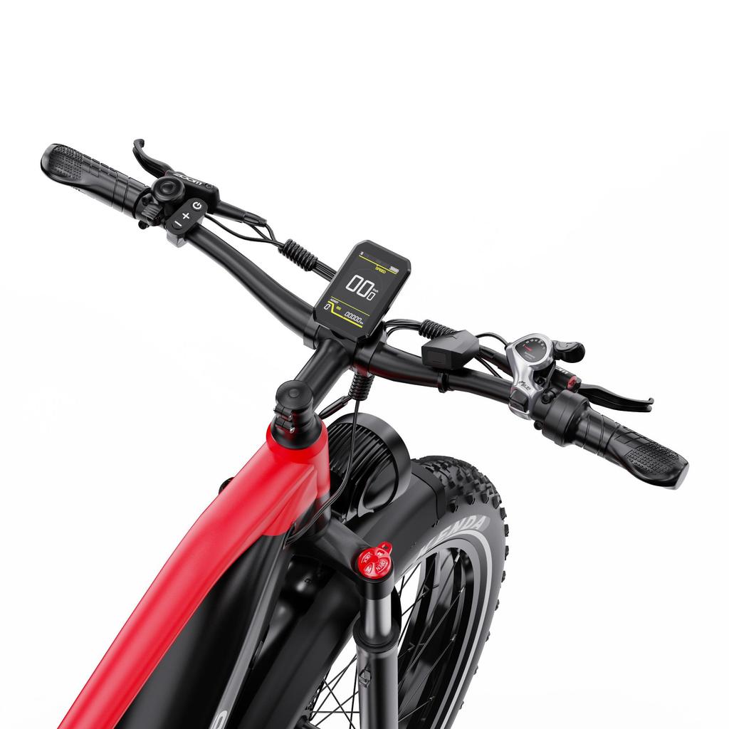 DUOTTS F26 Lite 26" Fat Tire Electric Bike, 500W Motor, 90km Extended Range, Hydraulic Brakes, APP Connectivity for Urban and Light Trail Riding.
