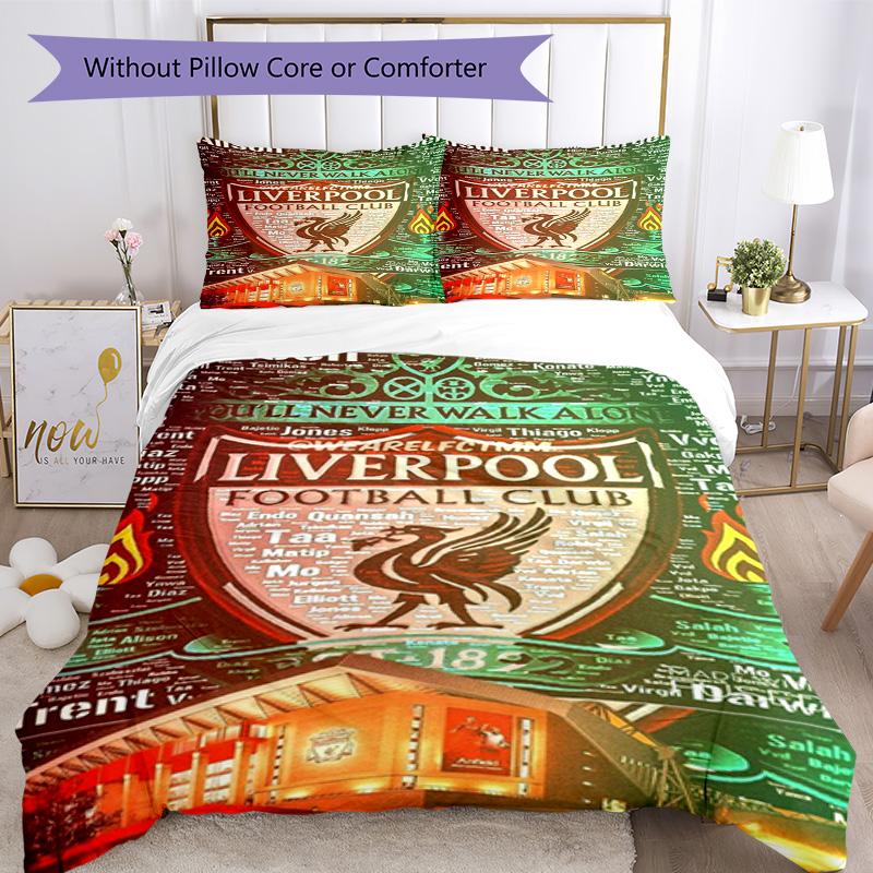 Liverpool Duvet Cover Set Perfect For Bedrooms Machine Washable Perfect Gift For Friends Family