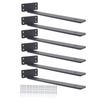 6PCS Floating Shelf Bracket 12 Inch High Load Bearing Capacity Floating Wall Shelf Bracket for Home