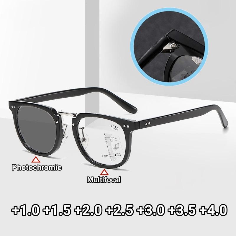 3 в 1 Фотохромные бифокальные солнцезащитные очки для активного отдыха, анти-синий, очки для близи и дали, новые модные спортивные мультифокальные очки для чтения