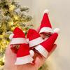 Плюшевая рождественская шляпа-заколка для праздничного декора и подарков