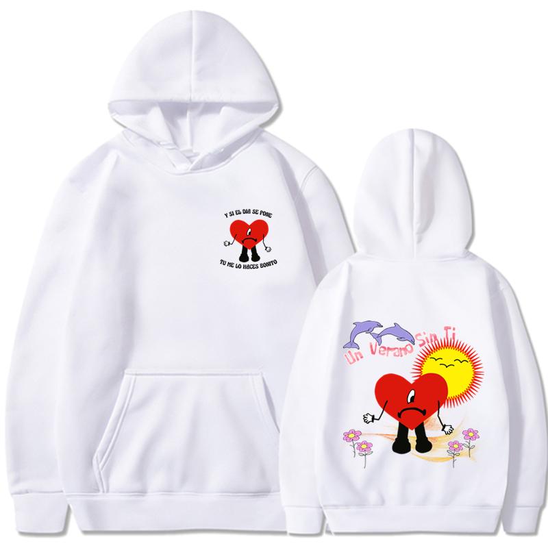 Модная новая толстовка с принтом Bad Bunny, унисекс, уличная спортивная толстовка в стиле хип-хоп, высокое качество, хит продаж, топ 2023