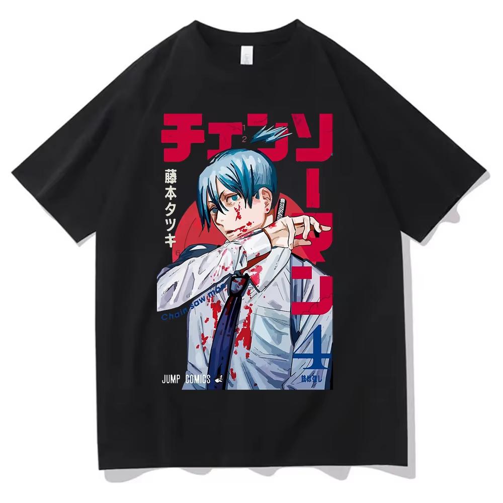 Summer New Anime Chainsaw Unisex Printed Tshirt Unisexs and Womens Tshirt Unisexs Top Sports Tshirt Unisexs Tshirt Harajuku Y2K Tee