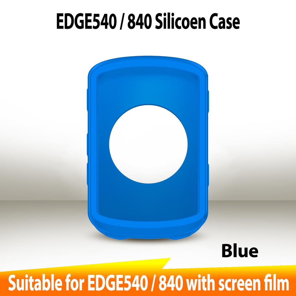Garmin EDGE 540 840 Case GPS Bike Computer Silicone Cover Rubber Odometer Protective Case + HD Film (For Garmin EDGE540 840)2