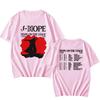 Футболки J-Hope Hope on The Stage Tour J Hope World Tour из хлопка, летние повседневные топы с коротким рукавом и круглым вырезом, футболки для женщин и мужчин, уличная одежда