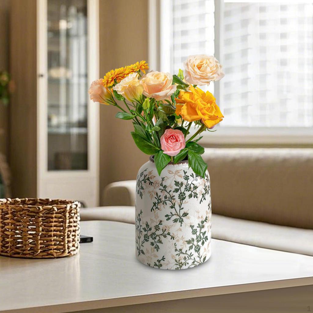 Керамическая китайская цветочная ваза фермерская декоративная
