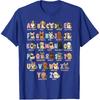 ABC Dog Breed Alphabet Cute A-Z Types of Dogs School Gift T-Shirt