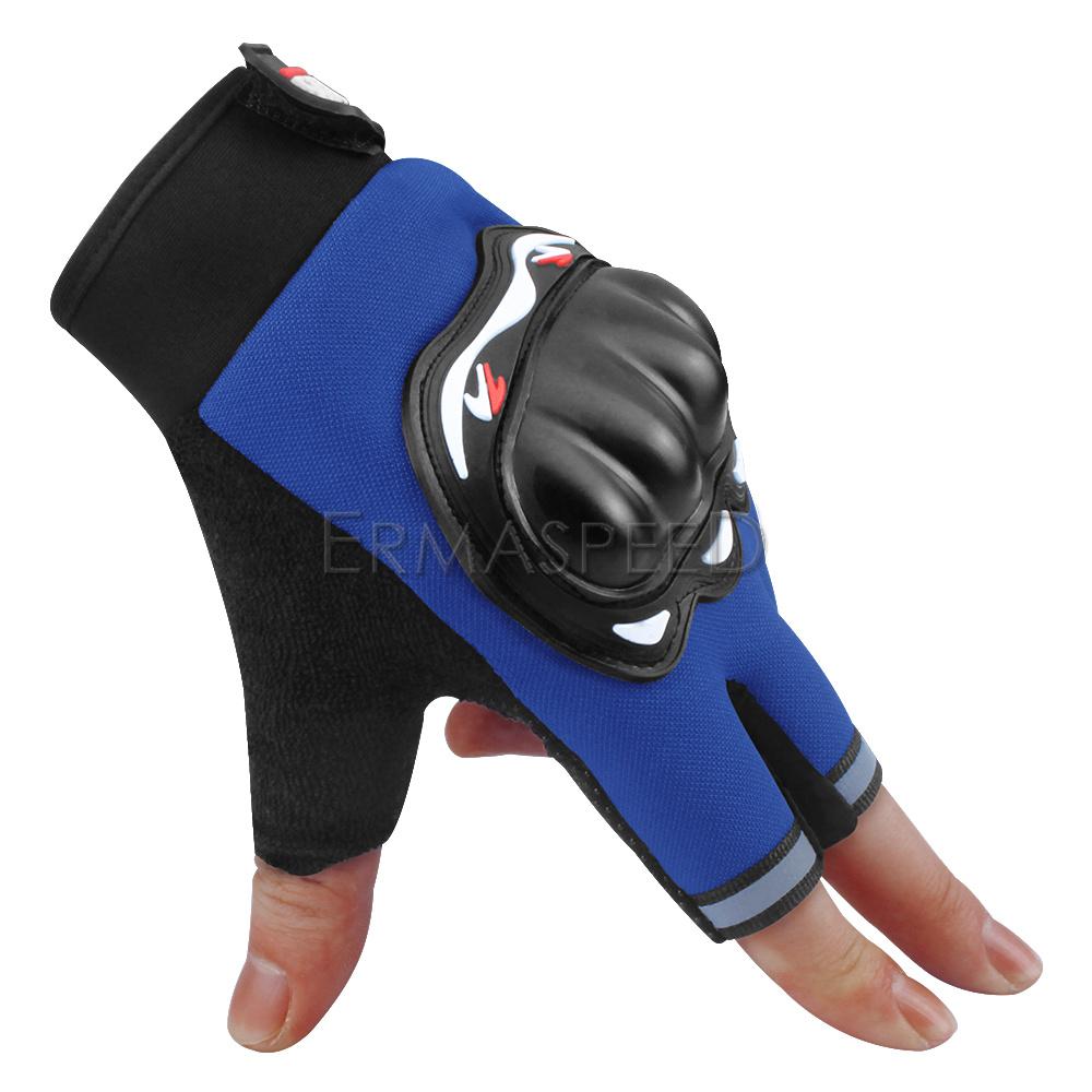 Мотоциклетные перчатки без пальцев, летние дышащие защиты суставов пальцев, защитное снаряжение для мотоспорта, гонок на мотоцикле, половина пальца