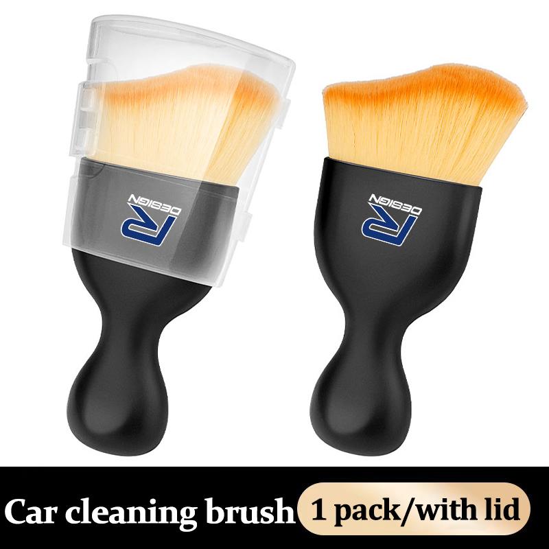 cjtsp5 Keychain Car Air Vent Cleaning Soft Brush With Casing Clean Tool Dusting Crevice BrushFor Volvo Rdesign V60 V40 XC90 V50 V70 S90
