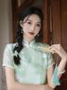 2023 Summer Elegant Retro Chinese-Style Organza Embroidered Slim-Fit Girly Qipao