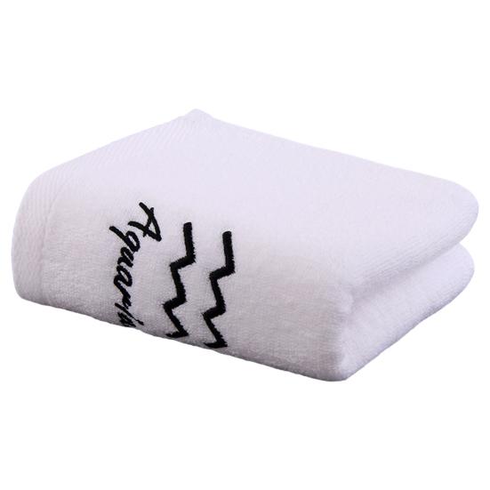 Shower Towel Thickened Lint-free Letters Embroidery Highly Absorbent Soft Cotton Face Towel Washroom