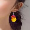 Fun and Vibrant Bag Pendant Creative Duck Pendant Keychain/Ear Rings Decorations