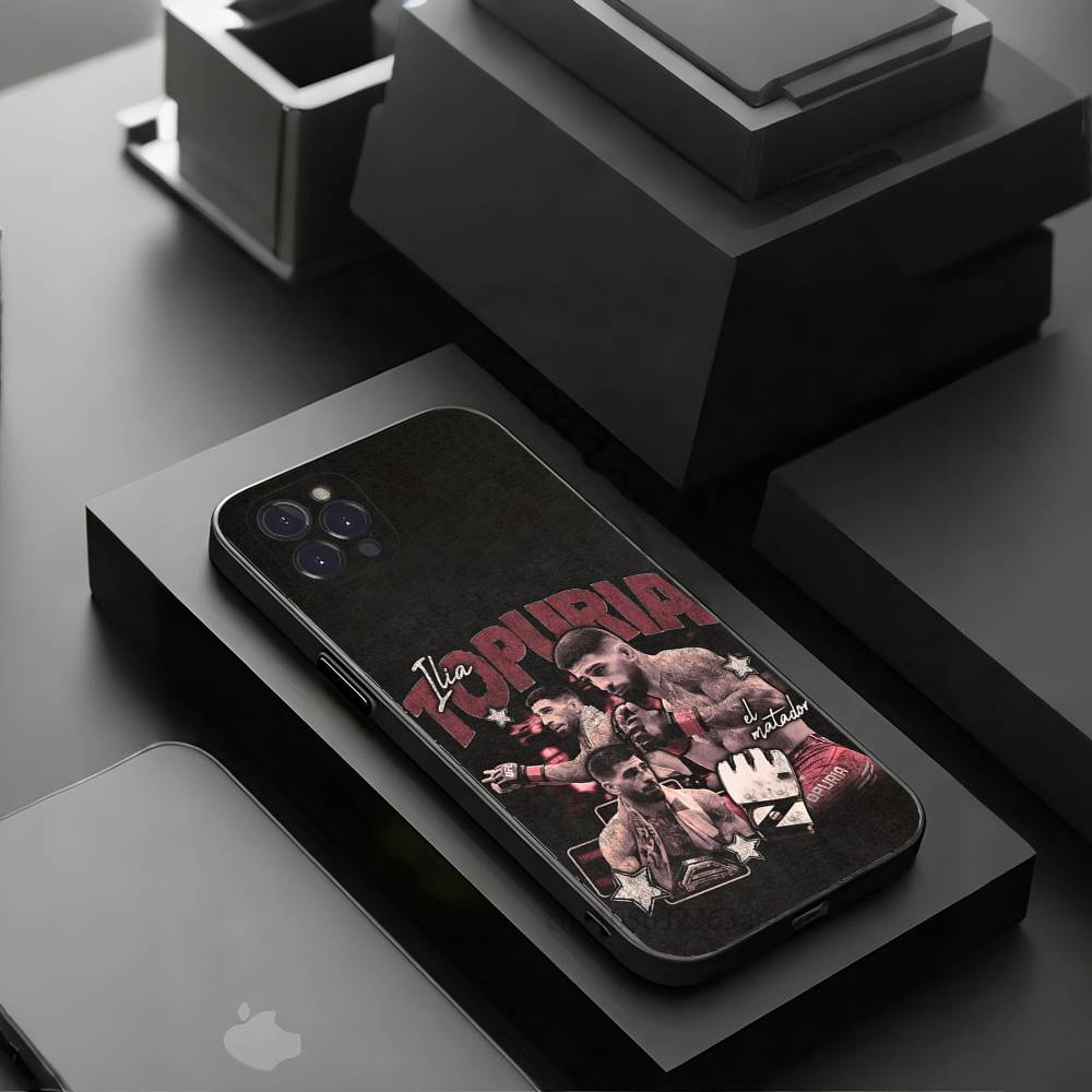 Чехлы для телефона I-Ilia Champion T-Topuria для iPhone 17 16 15 14 13 12 11 Pro Max Plus Роскошная защита камеры Пластик