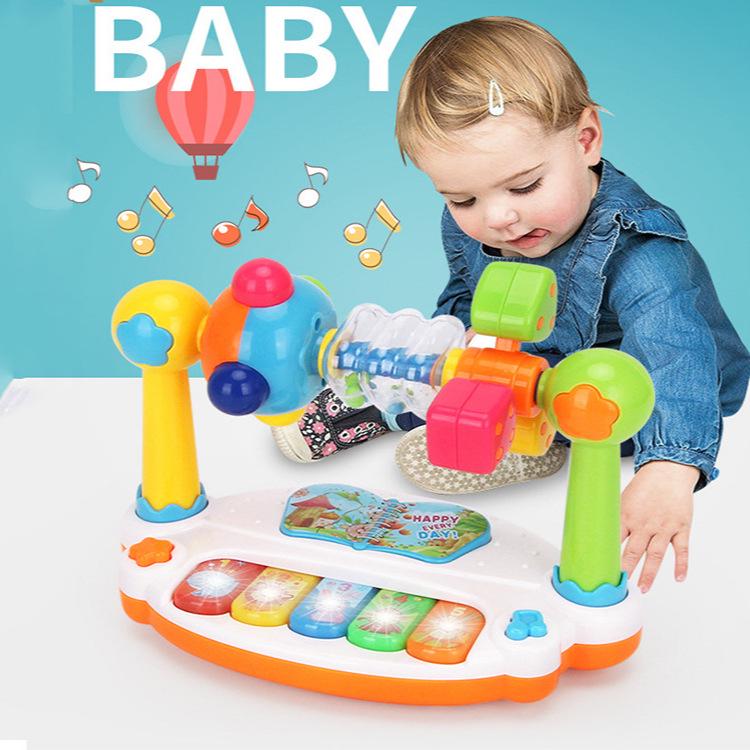 Multifunctional Baby Electronic Keyboard with Lights - Early Education and Singing Musical Instrument