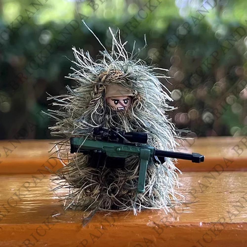 Military All-Terrain Sniper Camouflage Clothing Building Blocks Soldier Figures Weapon AWM Gun Parts MOC Game Bricks Kids Toys