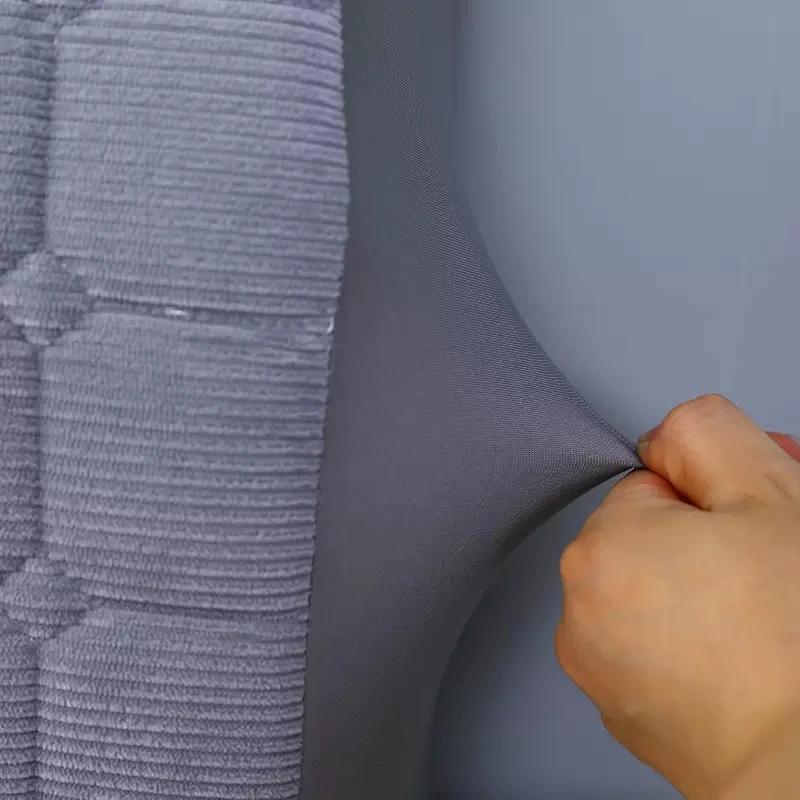 Роскошный утолщенный бархатный стеганый чехол на изголовье, высококачественный универсальный прикроватный чехол, мягкий плюшевый чехол на голову кровати, пылезащитный чехол на спинку спальни