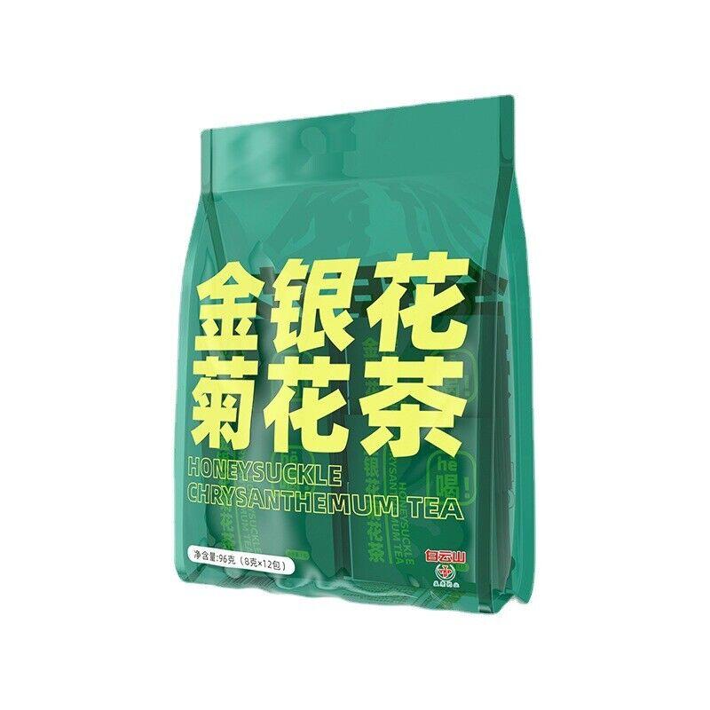 Чай из жимолости и хризантемы с горы Байюнь и жирной морской солодкой и апельсиновой цедрой