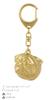 Pug II - Gilded Key Ring with Dog In Gift Box, Handbag Decoration, Luxury Accessory by Art-Dog Brand