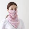 Outdoor Windproof Dustproof Breathable Scarf Mask Triangular Silk Scarf For Woman
