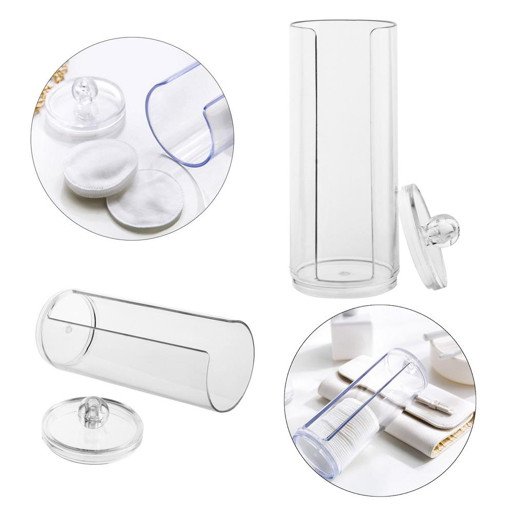 Косметический органайзер для ватных дисков, контейнер для ювелирных изделий, акриловый дорожный футляр для хранения косметики, многофункциональный ящик для хранения всякой всячины