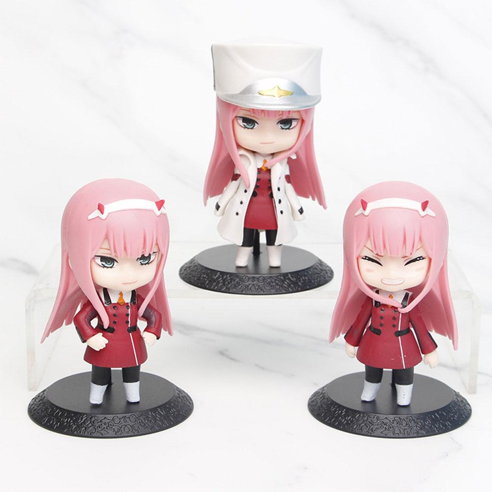 10 см DARLING in the FRANXX Фигурка Зеро Ту Три Q-версия Фигурки Стенд Анимационная Модель Игрушки Подарки Коллекция Декорация ПВХ