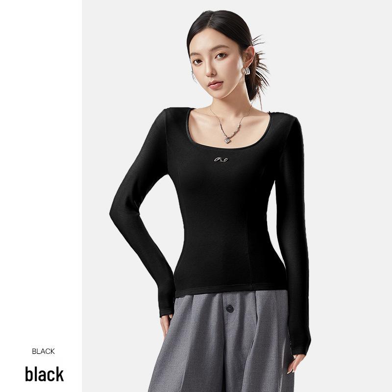 10A Antibacterial Women's Square Neck Thermal Base Layer – Autumn/Winter Slimming, High-Elastic, Fashion Underwear