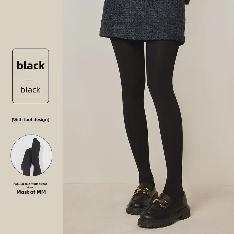 Женские утолщенные леггинсы телесного оттенка для весны/осени