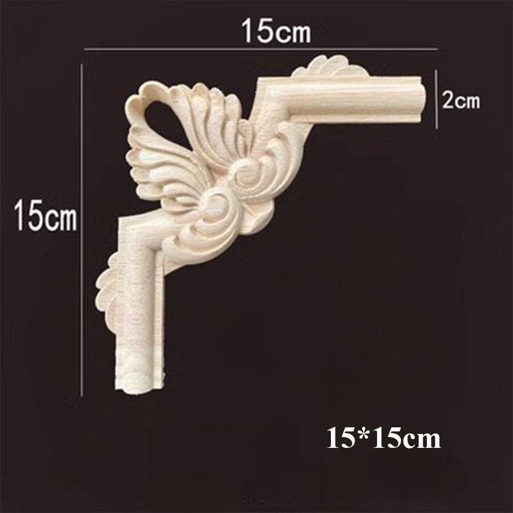 Деревянные фигурки в нескольких стилях, поделки, натуральные цветочные угловые аппликации, рама, украшение на стену, дверь