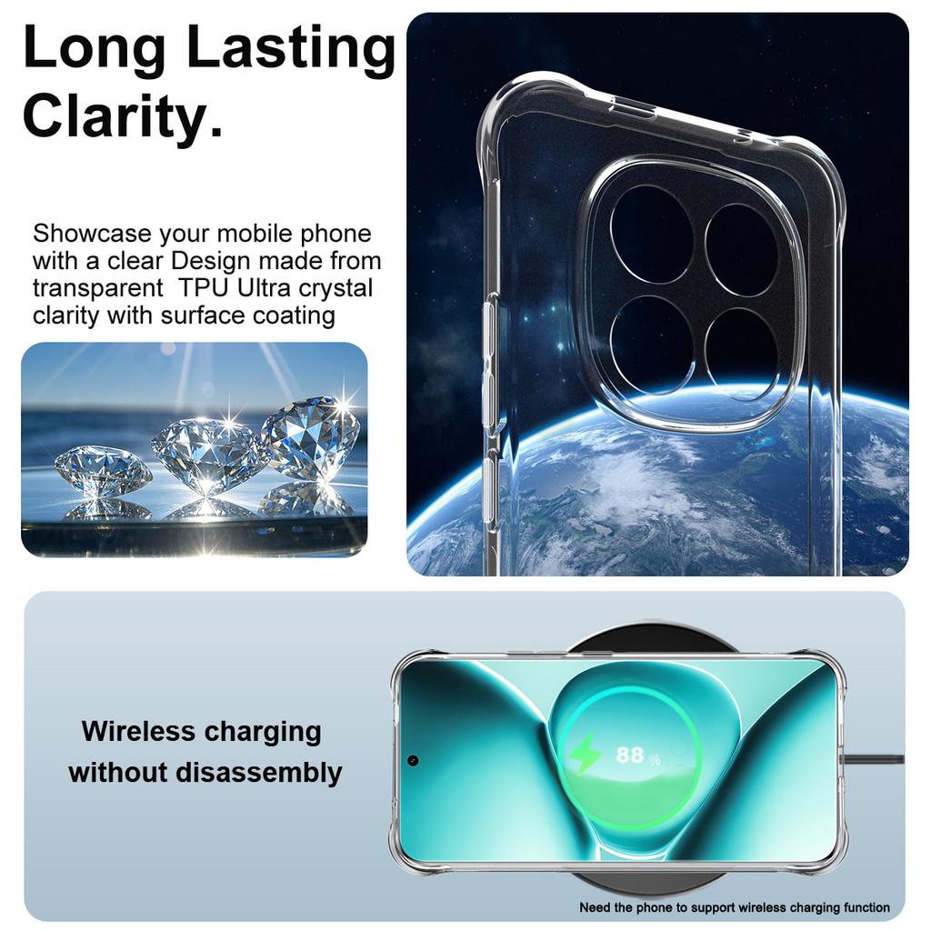 For Redmi Note 15 Pro Plus 5G Phone Case IMAK Shock-resistant Soft Case