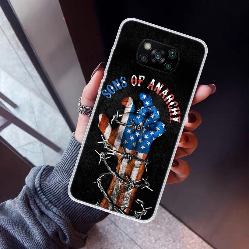 Sons Of Anarchy Eua Tv Phone Case For Xiaomi Poco X5 X6 X7 Pro F7 Ultra M7 Redmi 15C 15 13C 13 12C 12 10 10C 10A 9 9C 9T 9A Cove