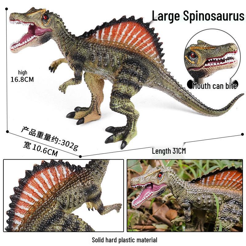 Dinosaur Model Set: T. Rex, Spinosaurus, Mosasaurus, Stegosaurus, Triceratops Cognitive Toys
