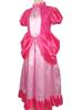 Halloween Peach Princess Dress Shiny Cosplay Costume for Girls Super Mario Outfit with Accessories