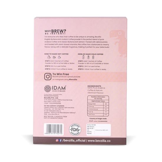 Bevzilla 96 пакетиков растворимого кофе (Ириска) - 192 грамма| Горячий и холодный кофе| Готовит 96 чашек| Кофе Арабика