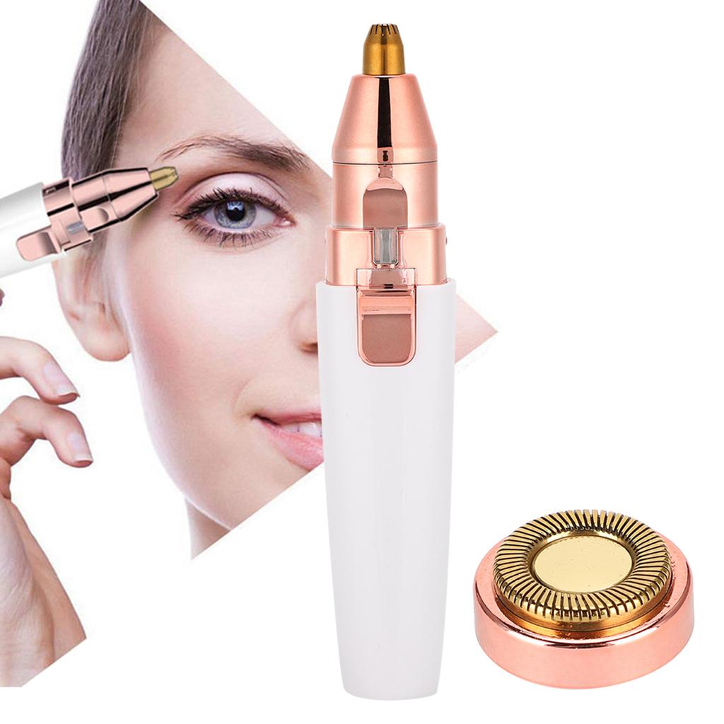 2 в 1 женская электрическая машинка для удаления волос в форме помады, триммер для бровей, бритва