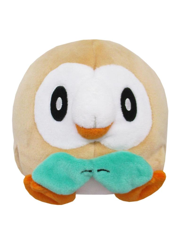 Sanei Boeki Pokemon ALL STAR COLLECTION Rowlet Plush x D12 x Pokemon PP54 (S) Toy, W11.5 H11.5cm,