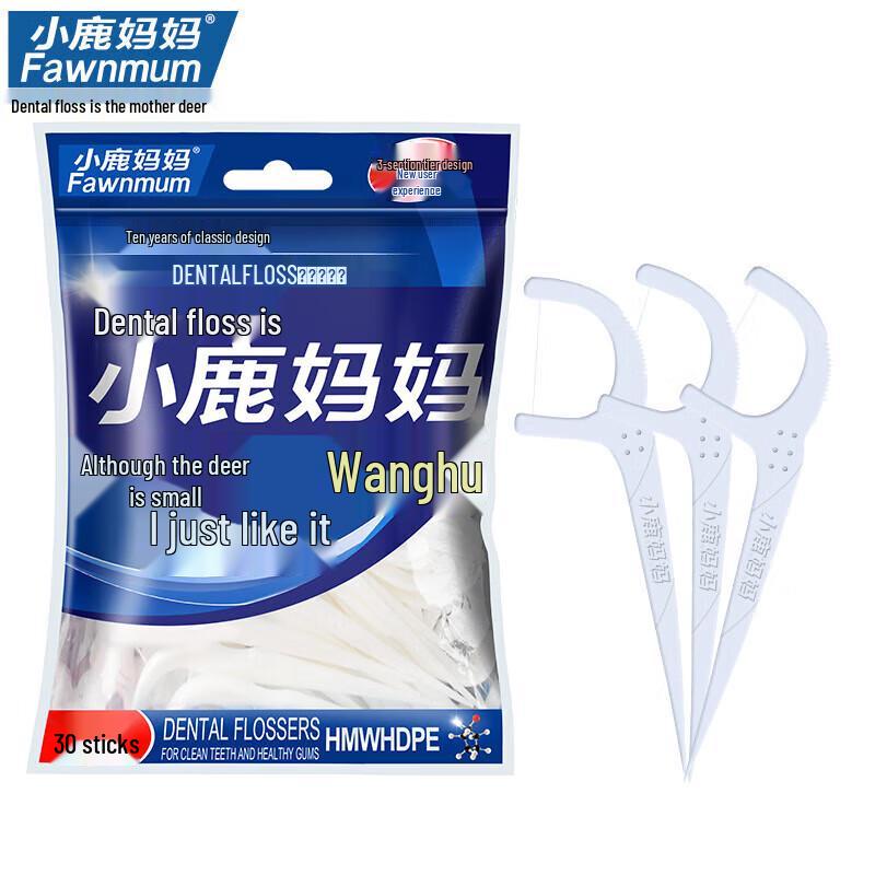 FAWNMUM Wanghu 30-count Disposable Dental Floss Picks