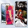 Rurouni Kenshin аниме черный силиконовый чехол для телефона Samsung Galaxy S23 S21 S20 FE S24 S22 Ultra S10E S10 S9 S8 Plus