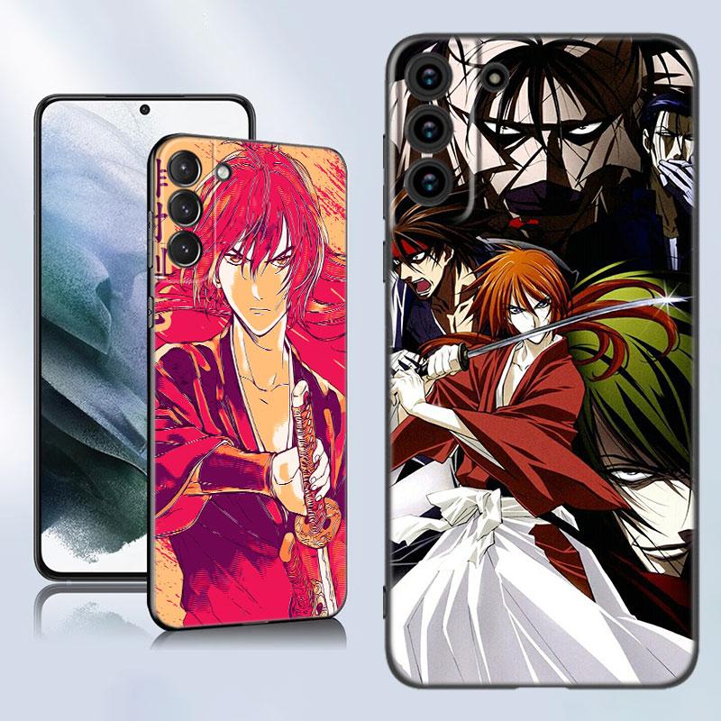 Rurouni Kenshin аниме черный силиконовый чехол для телефона Samsung Galaxy S23 S21 S20 FE S24 S22 Ultra S10E S10 S9 S8 Plus