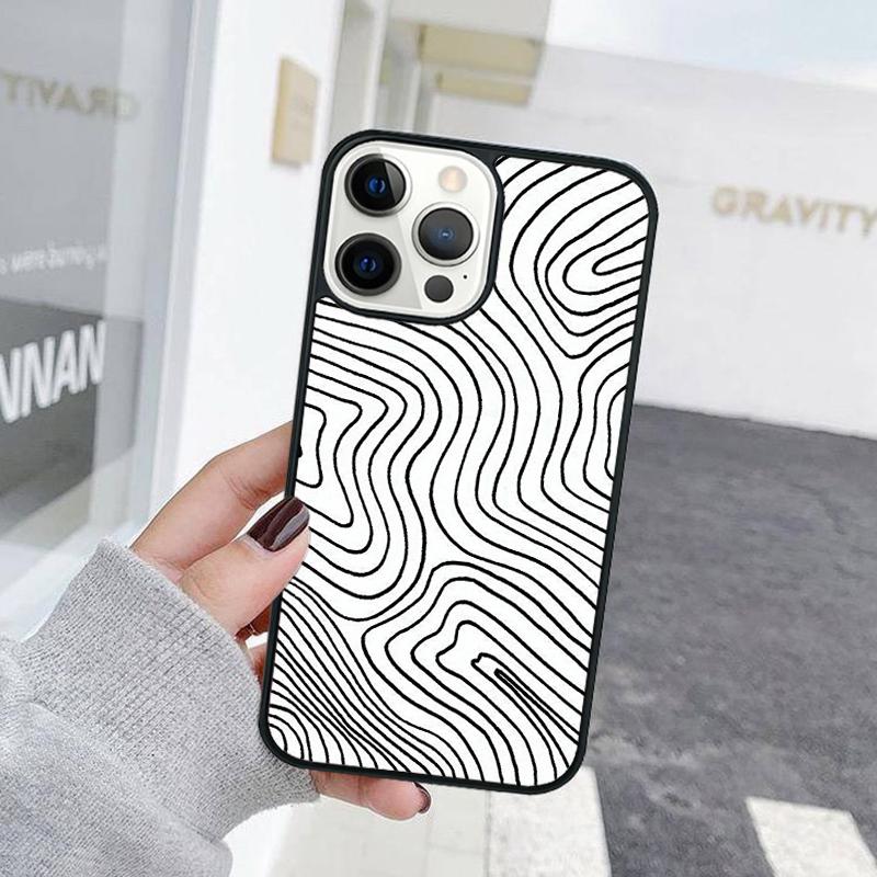 Модный абстрактный арт, линия, волна, чехол для телефона для iPhone 17 Air 15 16e 11 13 14 Pro Max 12 Plus Max Fundas