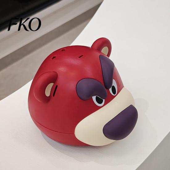 Cartoon Bear Mosquito Coil Holder Pink Box, Fireproof Incense Burner, Decorative Child Safe Case Repellent for Home Office Outdoor