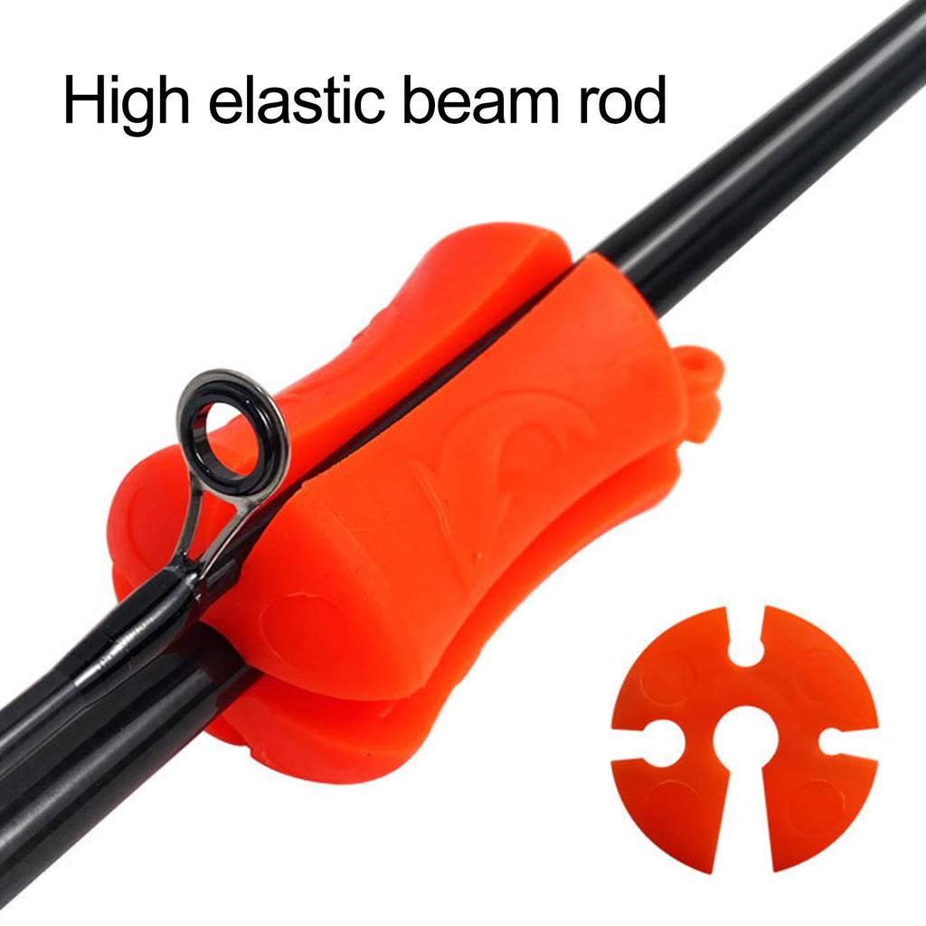 Practical Reusable Comfortable Fishing Rod Tie Beam Lure Pole Tie Holder Fishing Gear Fishing Accessories
