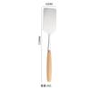 Stainless Steel Square Head Steak Cooking Spatula Wood Handle Pizza Shovel Pancake Beef Pancake Shovel Tools Kitchen Utensils