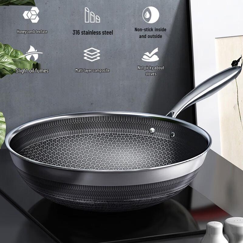 Kangbach 316L Honeycomb Non-stick Wok