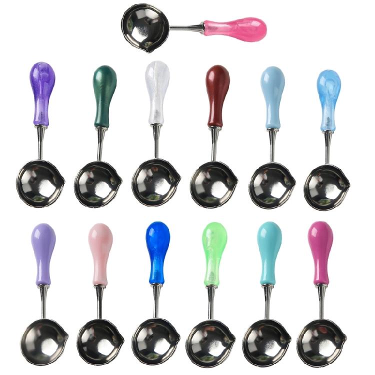 10 шт./набор Ложка для плавления воска для опечатывания Ложка для восковой печати Ложка для плавления штампа для восковой печати Конверт