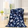 Christmas Blanket Snowflake Print Soft Cozy Plush Thicken Keep Warm Space Saving Elk Print Sofa Bed Blanket for Home