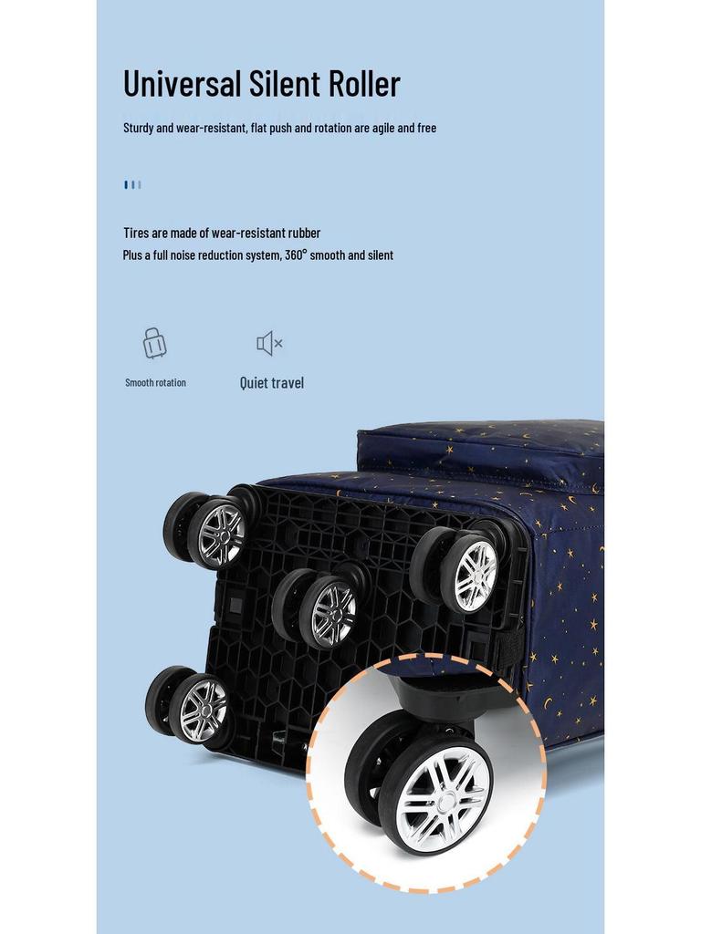 Складная Портативная Тележка для Продуктов с Сумкой - Бытовая Тележка для Супермаркета