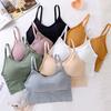 Women Tank Crop Top Seamless Underwear Female Crop Tops Sexy Lingerie Intimates with Removable Padded Camisole