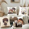 Аниме B-Bungo S-Stray Dogs Чиби Наволочка Чехол для подушки Милый Чехол для декоративной подушки Для автомобиля Дивана Наволочка Полиэстер с молнией