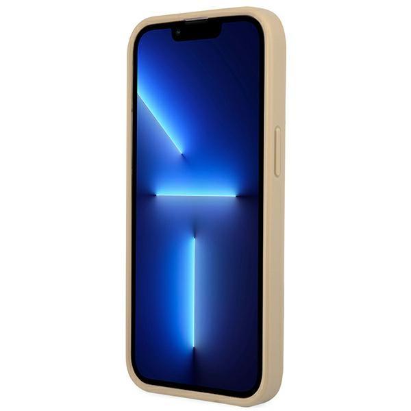 Etui do iPhone 14 Pro Guess Hardcase Saffiano Beżowy